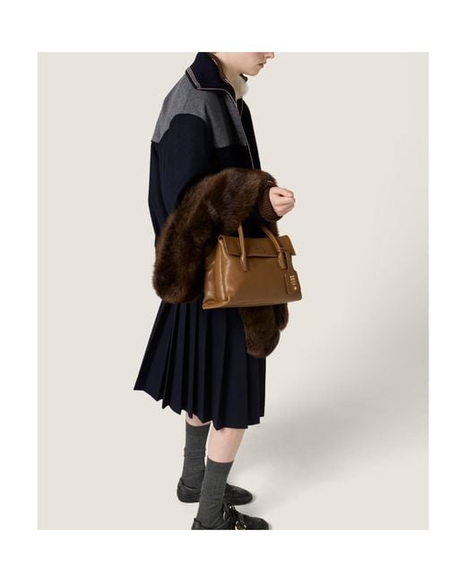 Miu Miu Blue Wool-Cashmere Bomber Jacket