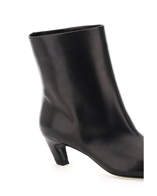 Khaite Black Arizona Square-Toe Ankle Boots