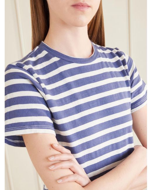 Nili Lotan Blue Lana Striped T-Shirt