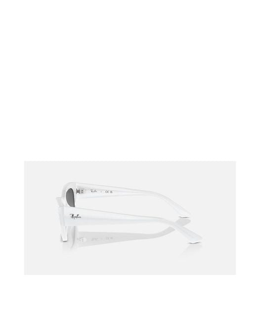 Ray-Ban White Full-Frame Sunglasses