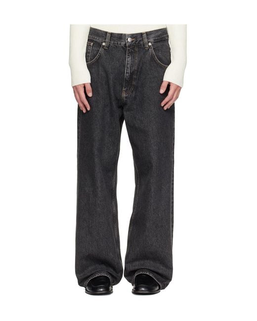 sunflower Gray Straight-Leg Five-Pocket Jeans for men