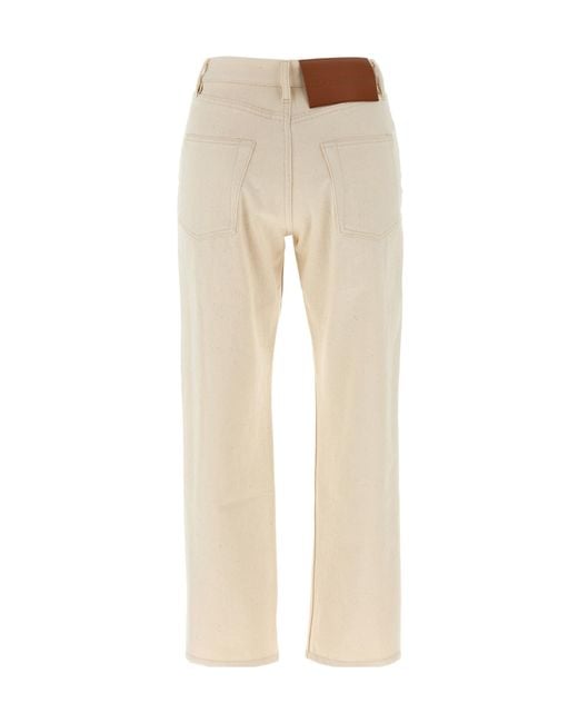 Jil Sander Natural Japanese High Waist Denim Jeans