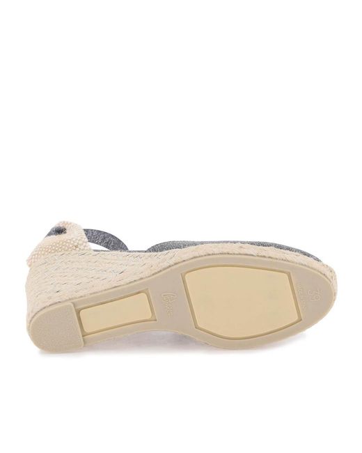 Castaner Metallic Castañer Carina Almond Toe Espadrilles