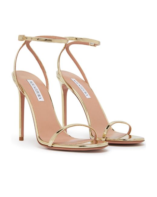 Aquazzura White Open-Toe High-Heeled Sandals