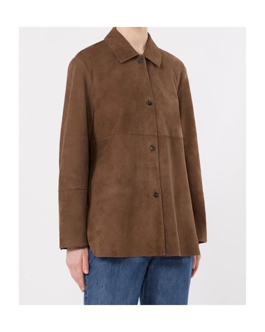Max Mara Brown Suede Jacket