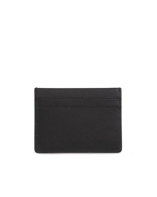 Jil Sander Black Logo Embossed Card Holder