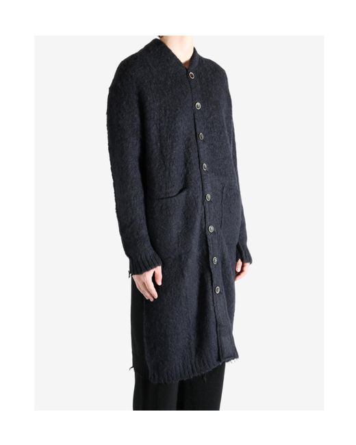 Uma Wang Black Long Cardigan for men