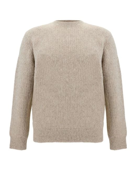 sunflower Gray Crew Neck Long-Sleeved Sweater for men