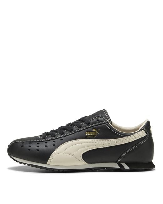 PUMA Black Lace-Up Casual Sneakers