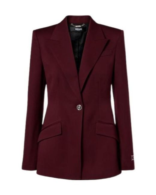 Versace Purple Classic Wool Suit