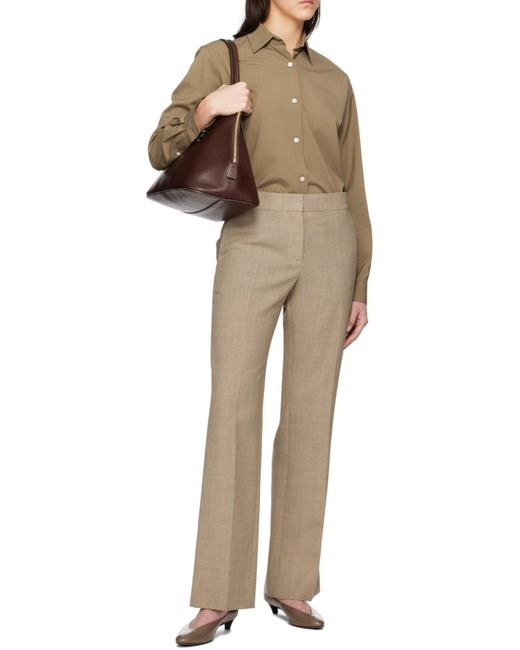 The Row Brown Baer Wool Trousers