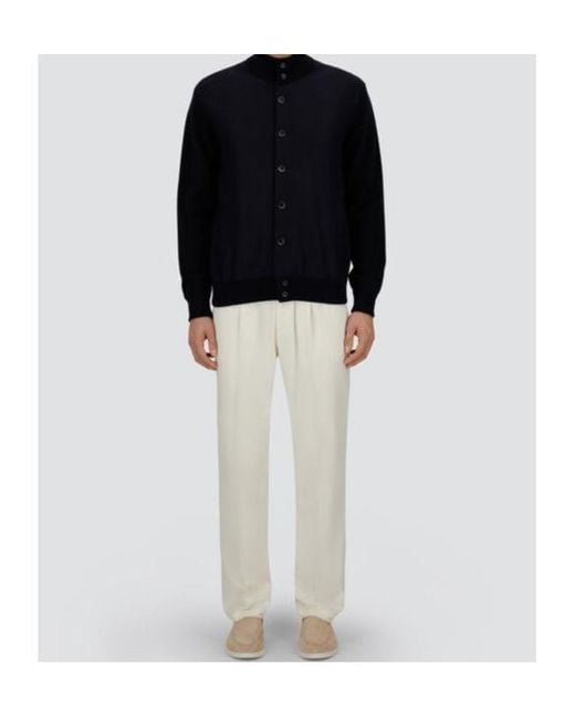 Herno Blue Resort Knit Cardigan for men