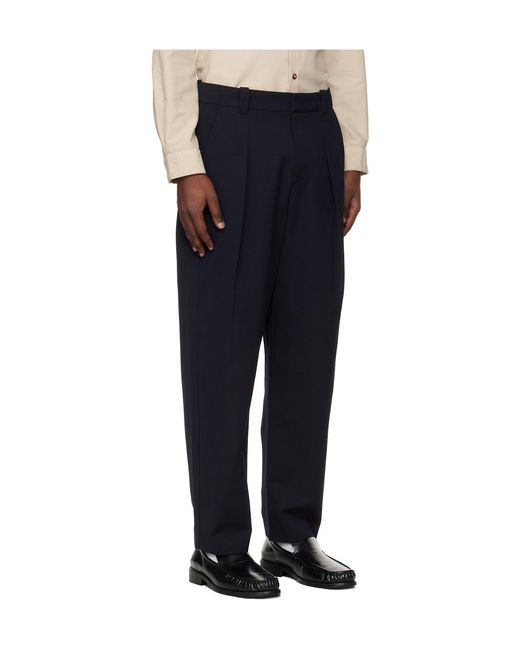 A.P.C. Black Renato Pleated Pants for men