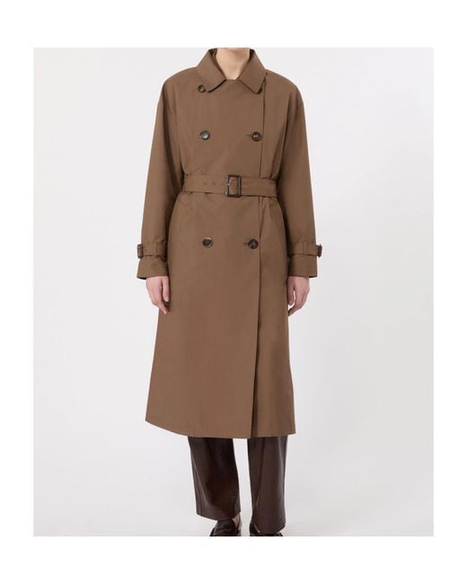 Max Mara Brown Collared Long-Sleeved Coat