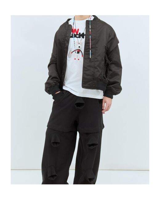Walter Van Beirendonck Black Long-Sleeved Casual Jacket for men
