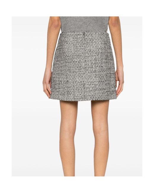 Golden Goose Deluxe Brand Gray Miniskirt