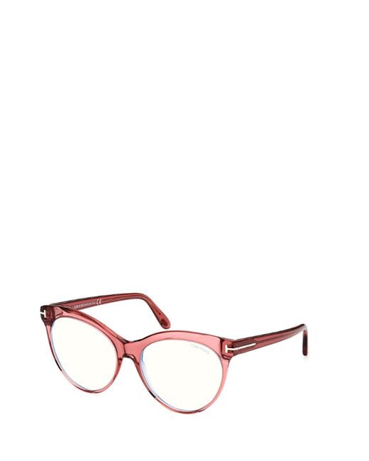 Tom Ford Pink Eyewear Cat-Eye Framed Glasses