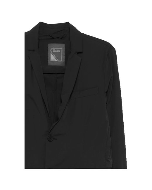 Herno Black Two-Button Blazer Jacket for men