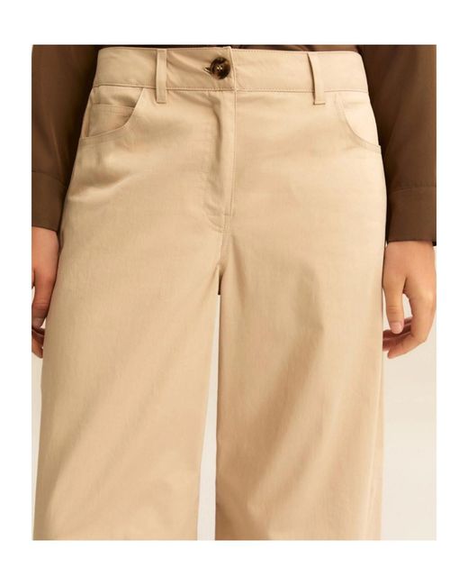 Marella Natural Belt Loop Trousers
