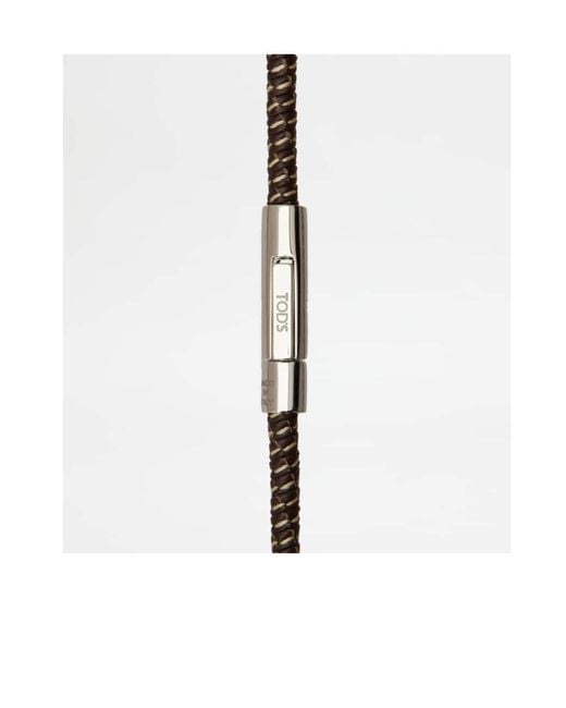 Tod's White My Colors Wrap Bracelet for men