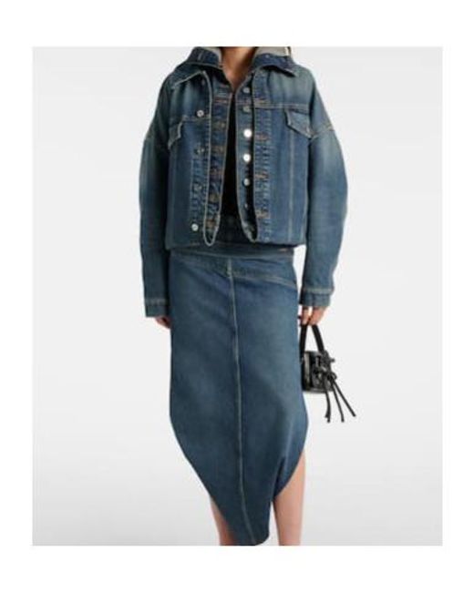 Jean Paul Gaultier Blue Button-Down Denim Jacket