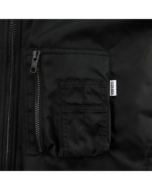 KENZO Black Long-Sleeved Casual Jacket for men
