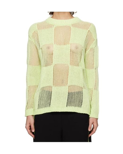 OPEN YY Multicolor Plaid Sweater