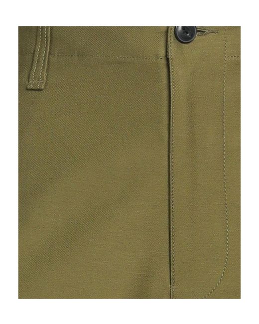 Rag & Bone Green Plain Color Drawstring Cuff Cargo Pants