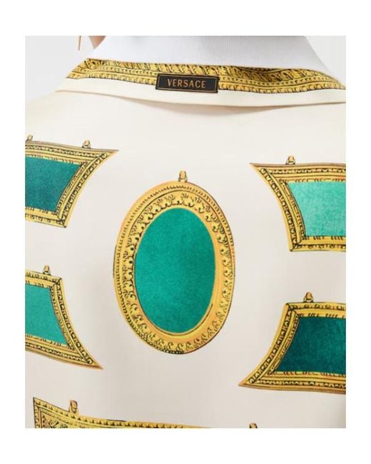 Versace Green The Gallery Printed Dress