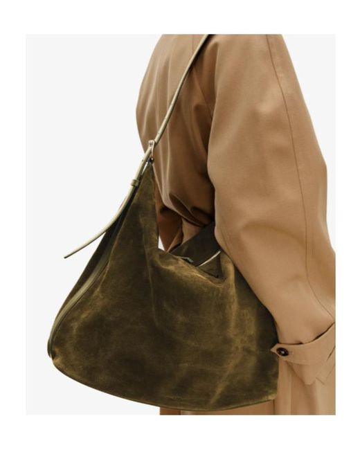A.P.C. Brown Flat Zip Shoulder Bag