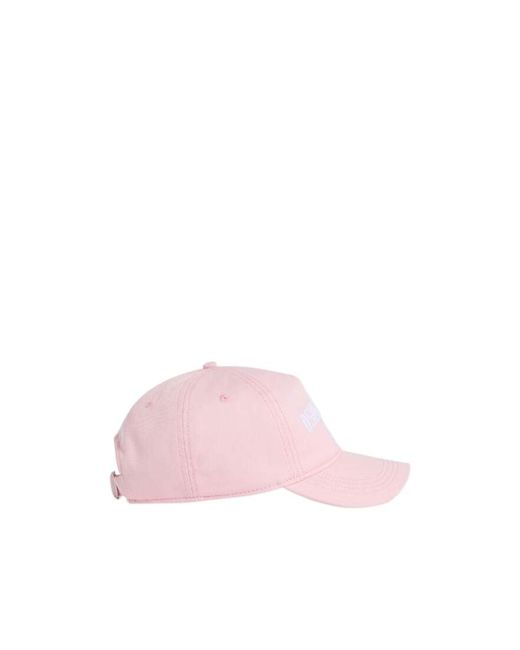 DSquared² Pink Logo Lettering Distressed Baseball Cap for men