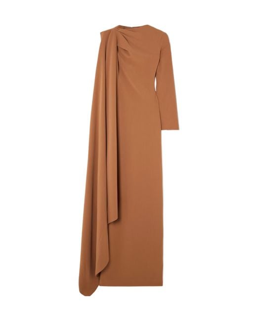 Solace London Brown Asymmetrical Dress