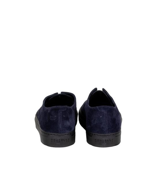 Fratelli Rossetti Blue Round-Toe Casual Shoes