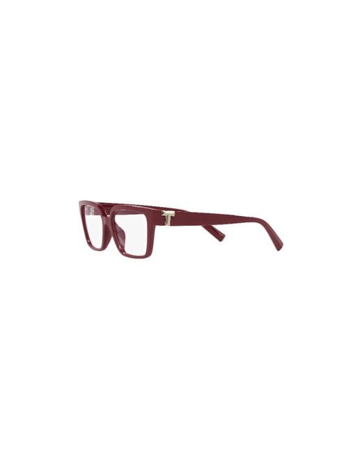 Tiffany & Co White Rectangle Frame Glasses