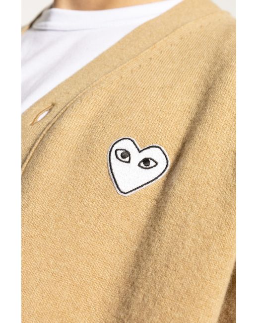COMME DES GARÇONS PLAY Natural Long-Sleeved Sweater for men