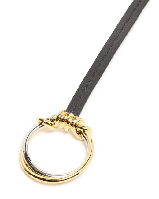 Bottega Veneta Metallic Knot Ring Belt