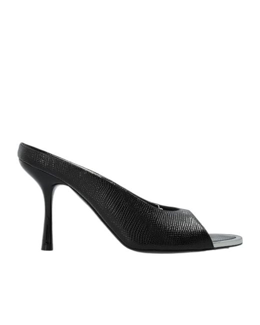 DIESEL Black D-Diams Heeled Mules