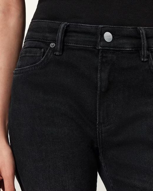 AllSaints Black Belt Loop Jeans