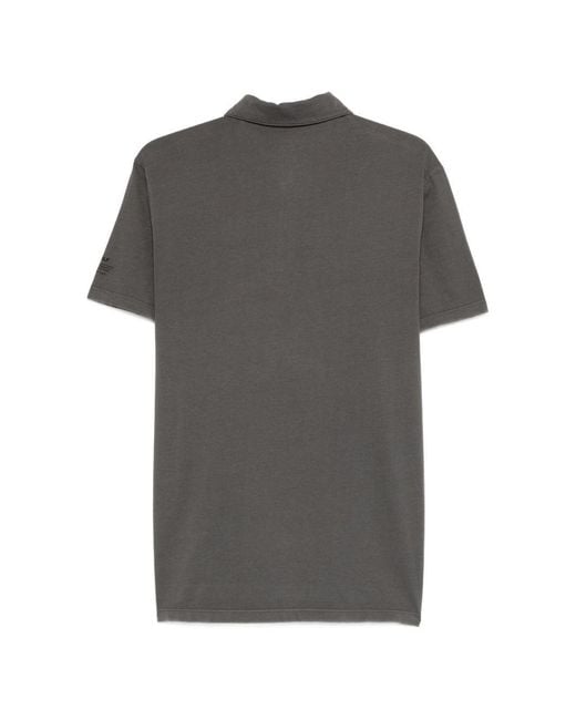 Ecoalf Gray Button Polo Shirt for men