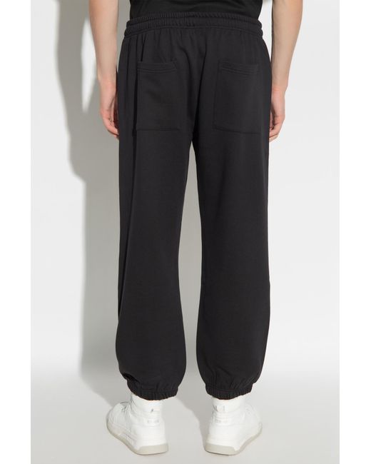 Versace Jeans Black Couture Logo Jogger Pants for men