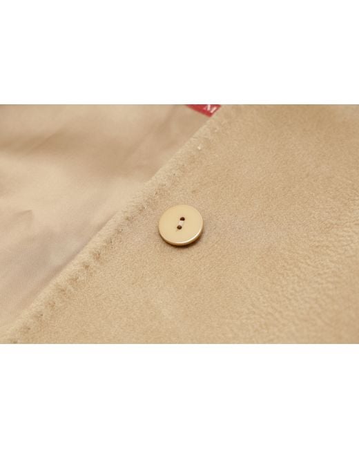 Max Mara Natural Melina Logo Coat