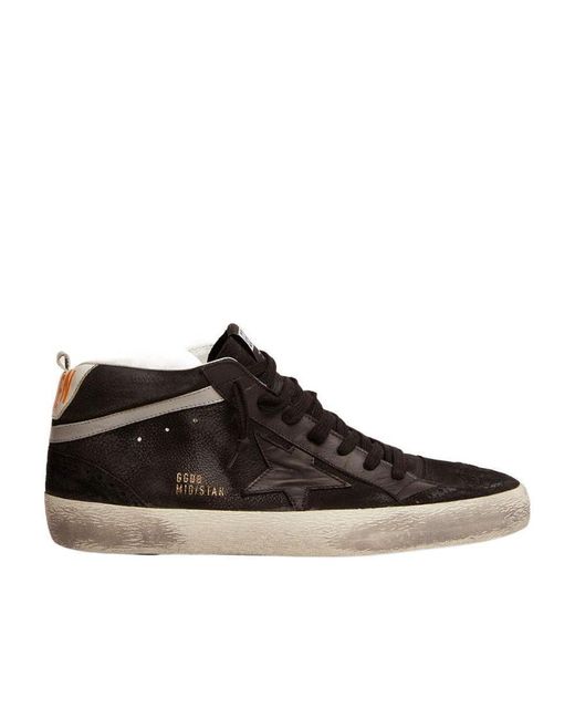 Golden Goose Deluxe Brand Brown Mid Star Sneakers for men