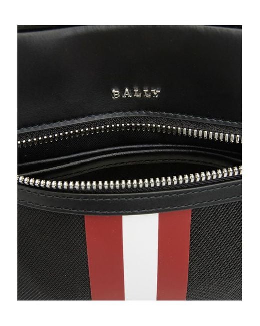 Bally Black Zipper Shoulder Bag for men