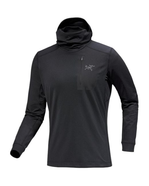 Arc'teryx Black Rho Lt Sweater for men