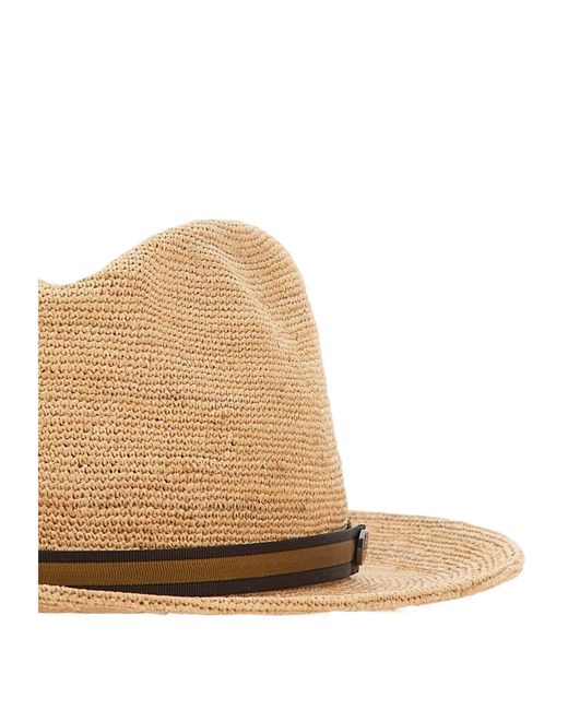 Borsalino Natural Argentina Crochet Medium-Brim Hat for men