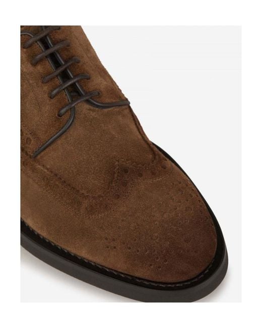 Santoni Brown Emil Almond Toe Loafers for men
