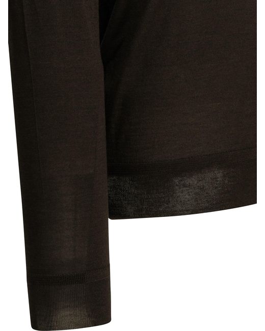 Tom Ford Black Long-Sleeved Sweater for men