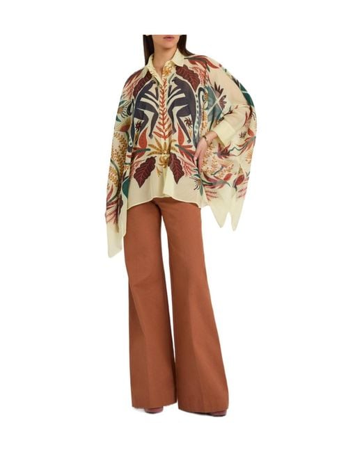 Etro Metallic Printed Silk Shirt