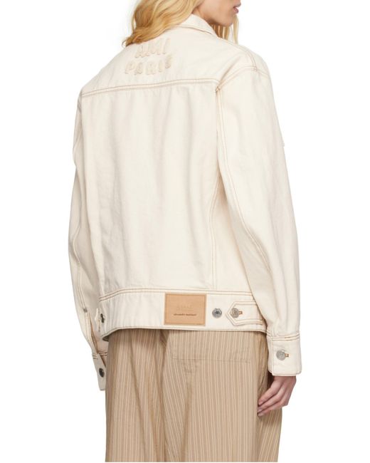 AMI Natural Cotton Denim Jacket