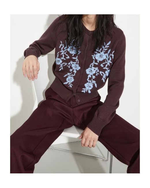 MAX&Co. Purple Long Sleeve Cardigan